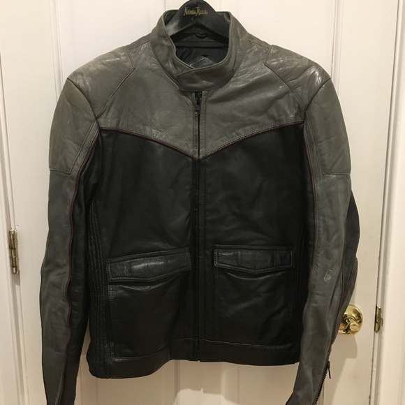 Distressed Vintag 90’s 80’s 1990 Rex Marsee Cafe Racer Motorcycle Jacket - Picture 1 of 8